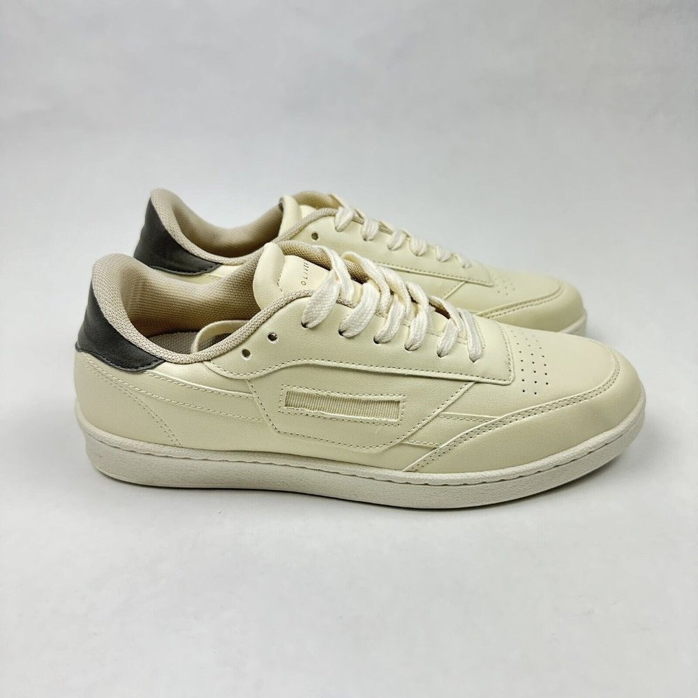 Oliver Cabell Low Top Sneakers Mens 7 Cream Leather Italian Made Low Top